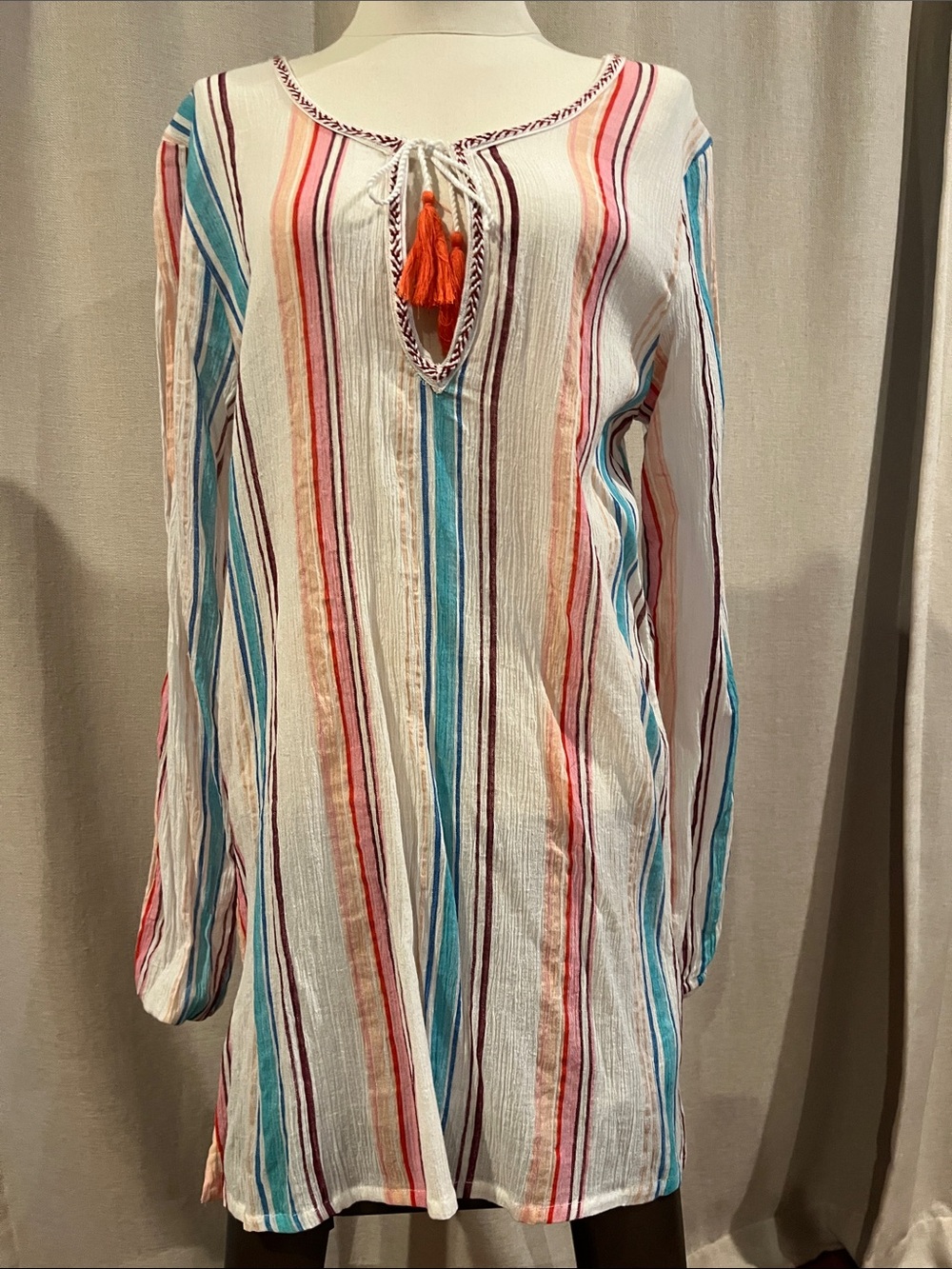 Vintage La Blanca Striped Swimsuit Coverup